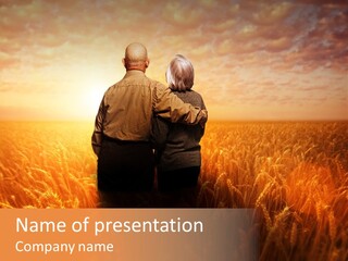 Romantic Sun Sunset PowerPoint Template