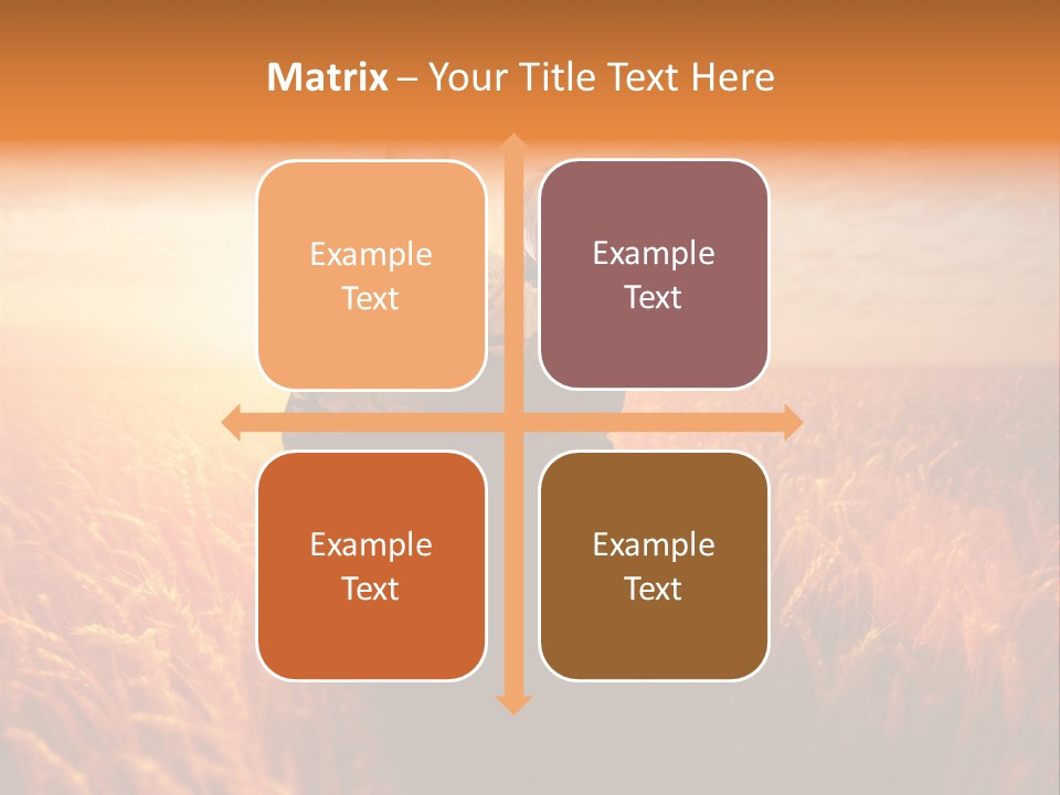 Romantic Sun Sunset PowerPoint Template