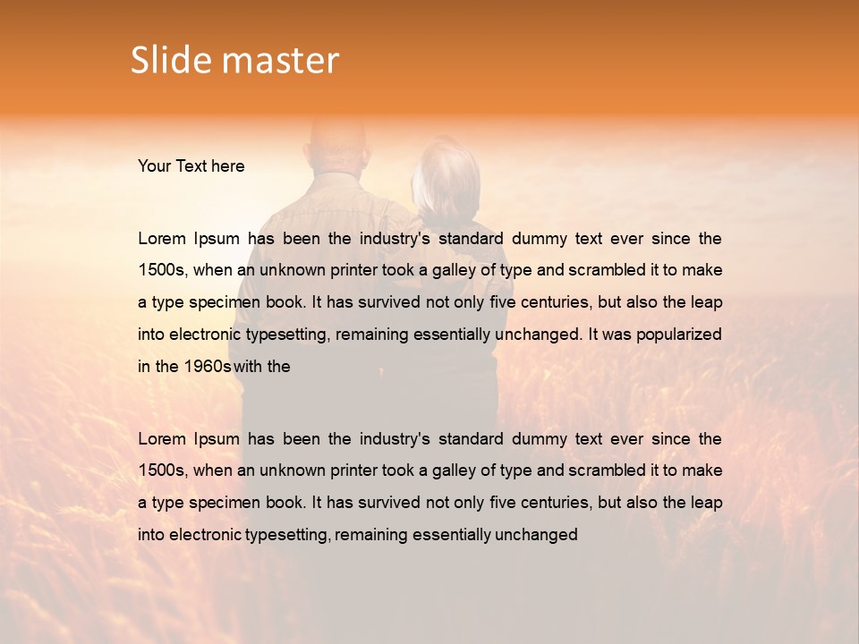 Romantic Sun Sunset PowerPoint Template