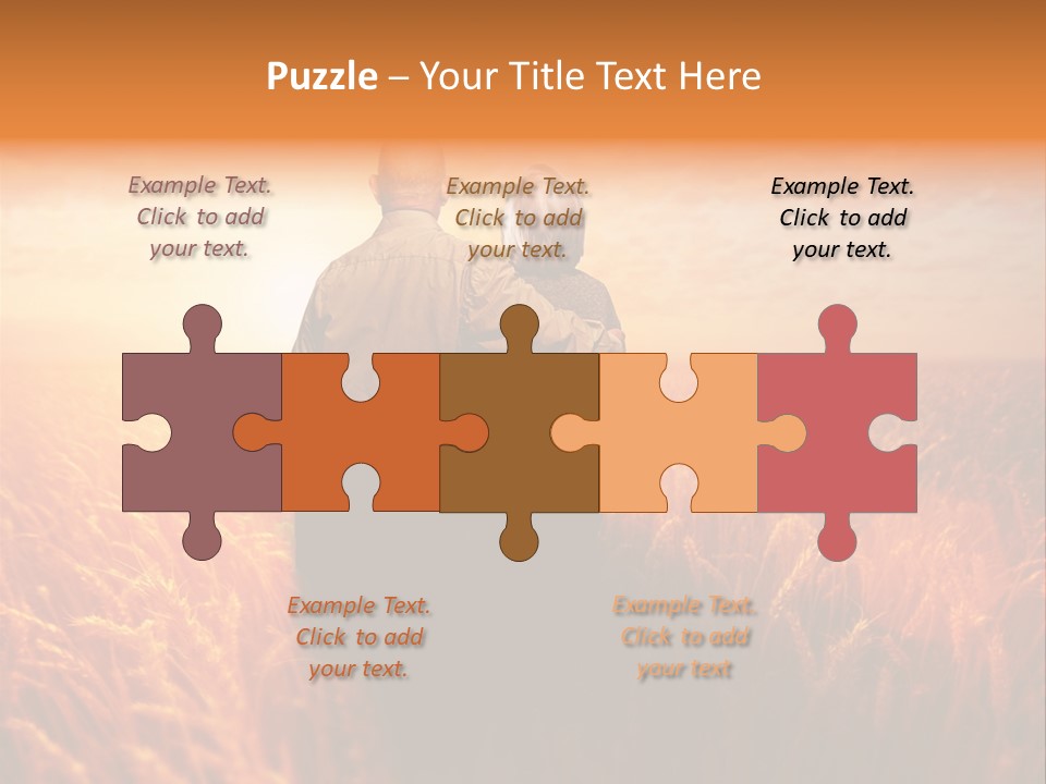 Romantic Sun Sunset PowerPoint Template