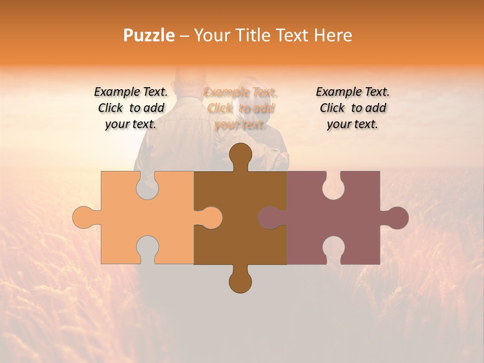 Romantic Sun Sunset PowerPoint Template