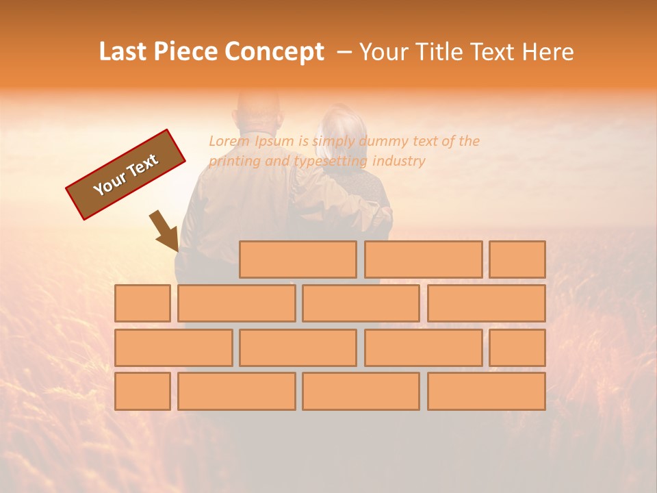 Romantic Sun Sunset PowerPoint Template
