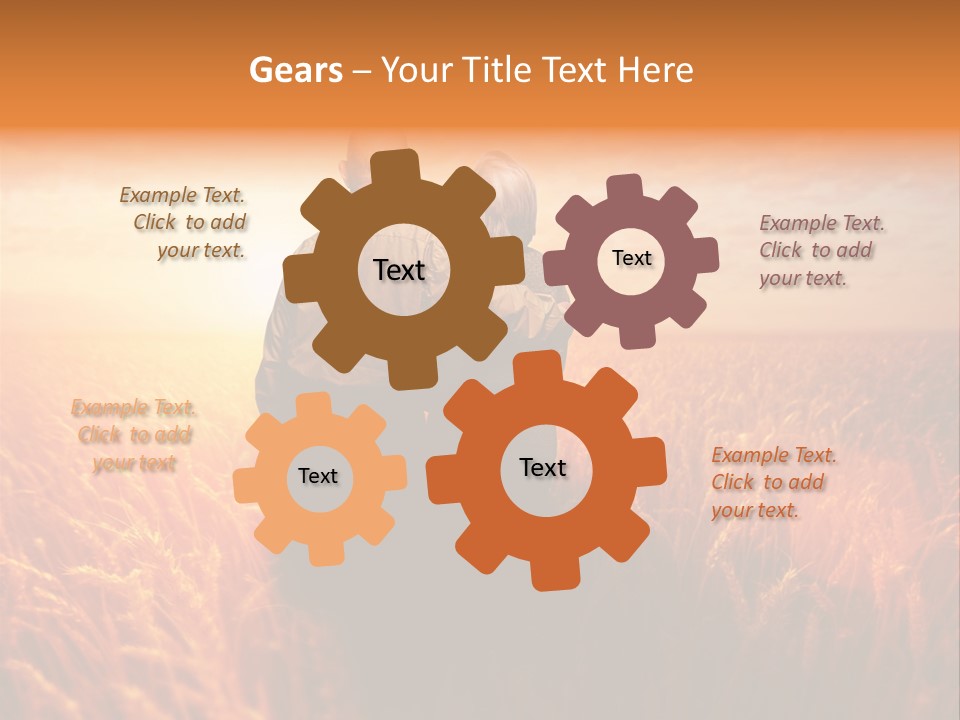 Romantic Sun Sunset PowerPoint Template