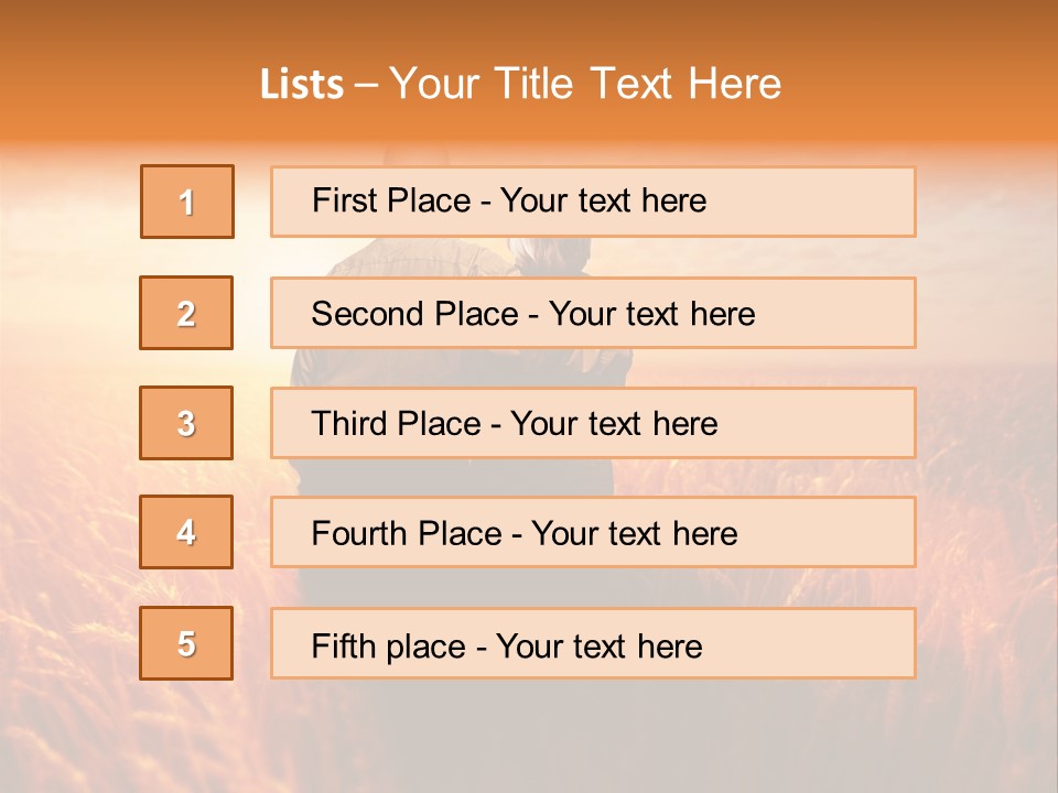 Romantic Sun Sunset PowerPoint Template