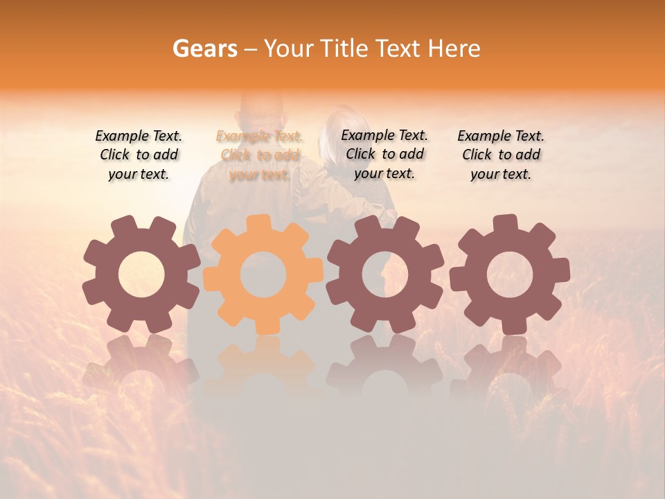 Romantic Sun Sunset PowerPoint Template