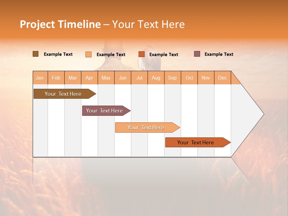 Romantic Sun Sunset PowerPoint Template