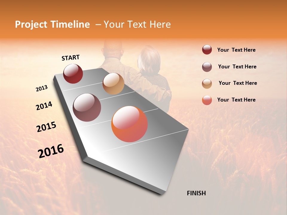 Romantic Sun Sunset PowerPoint Template
