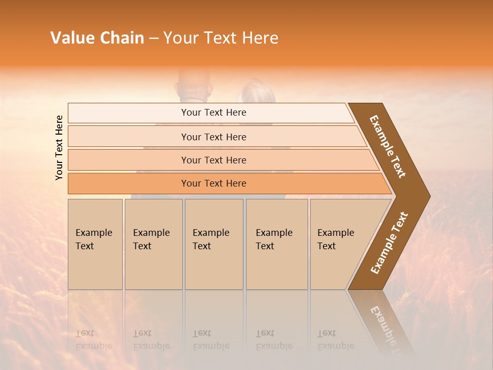 Romantic Sun Sunset PowerPoint Template