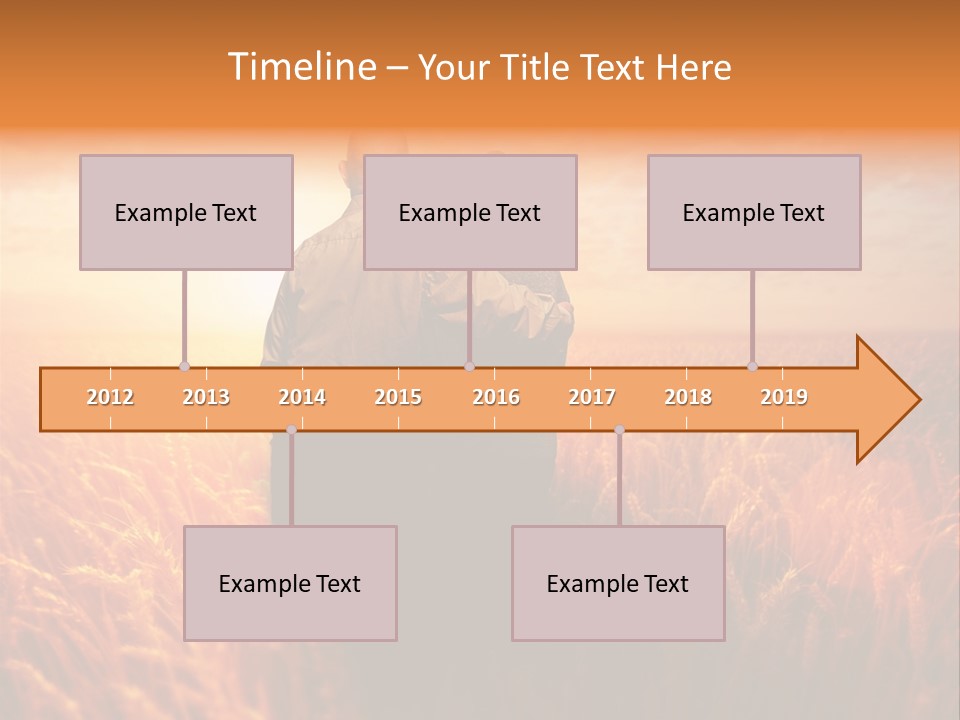 Romantic Sun Sunset PowerPoint Template