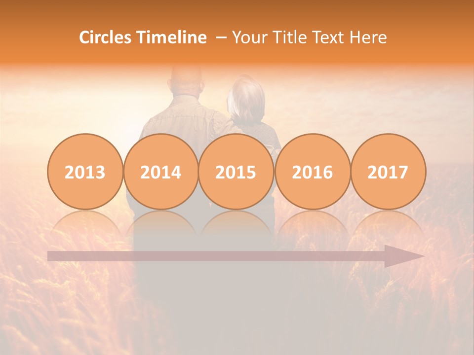 Romantic Sun Sunset PowerPoint Template