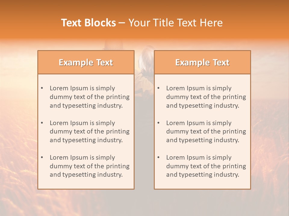 Romantic Sun Sunset PowerPoint Template