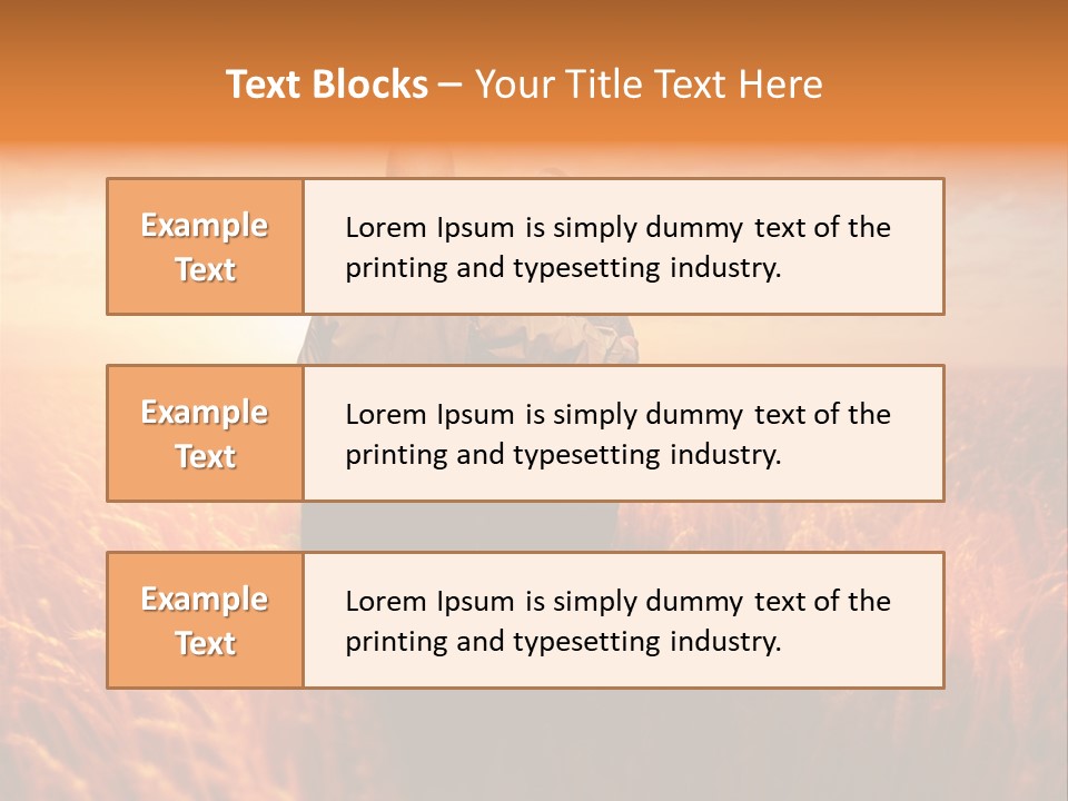 Romantic Sun Sunset PowerPoint Template