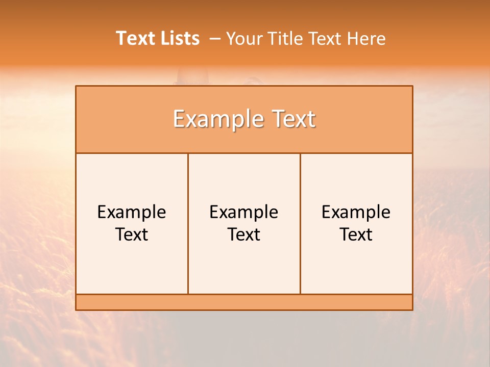 Romantic Sun Sunset PowerPoint Template