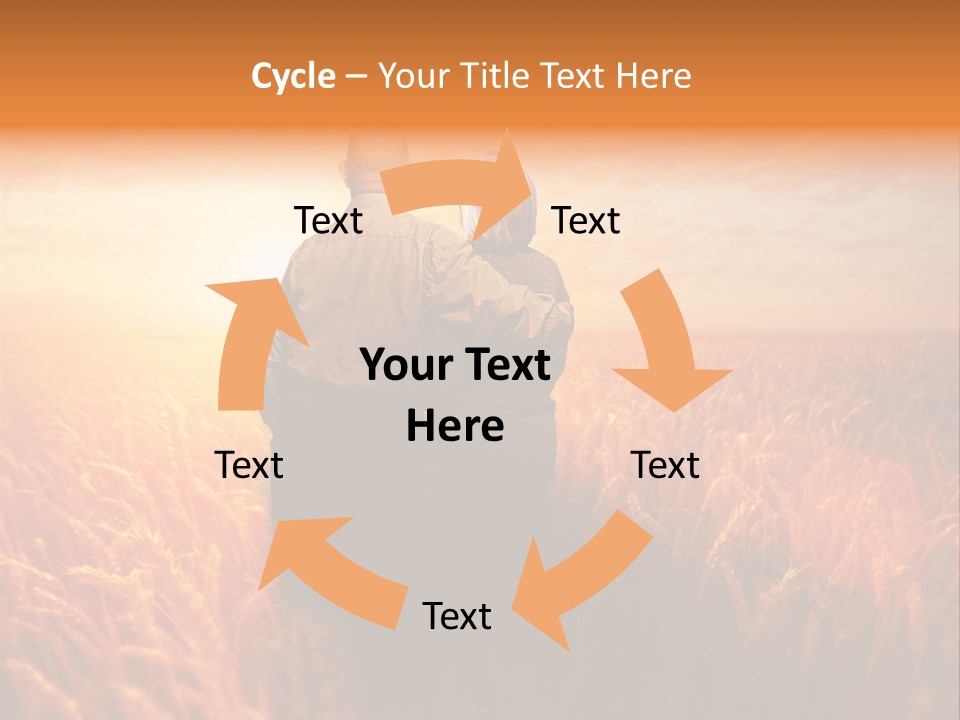 Romantic Sun Sunset PowerPoint Template