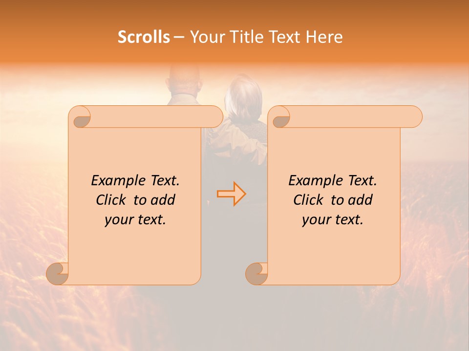 Romantic Sun Sunset PowerPoint Template