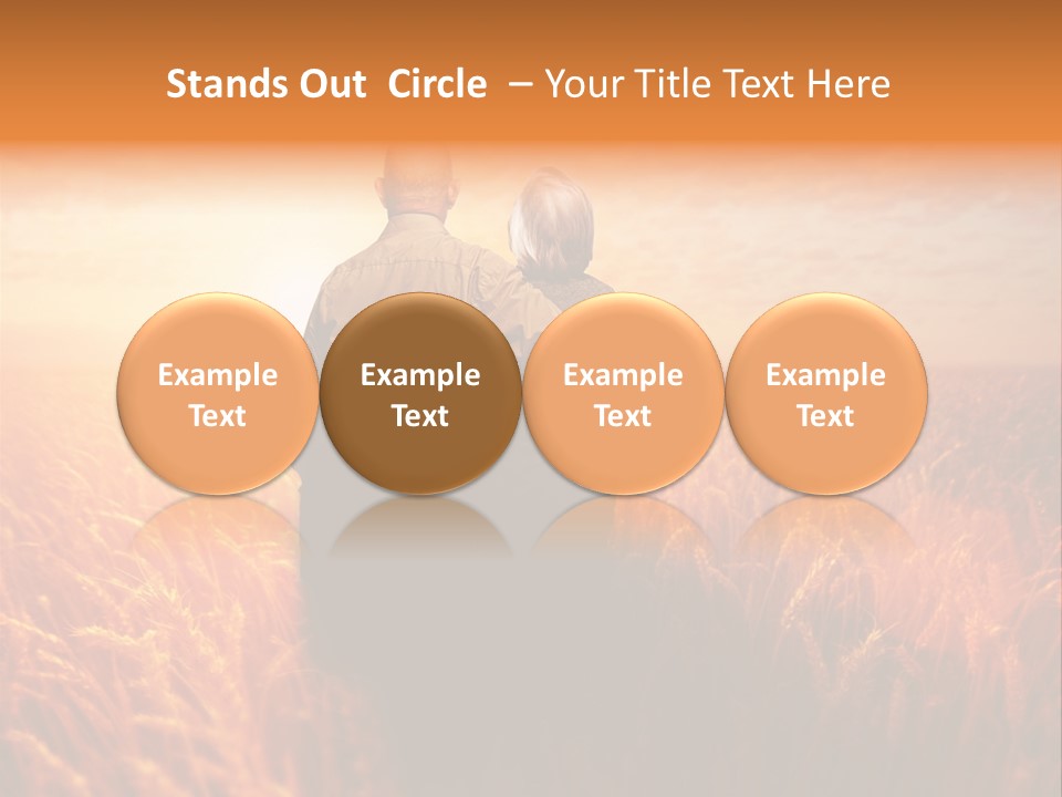 Romantic Sun Sunset PowerPoint Template