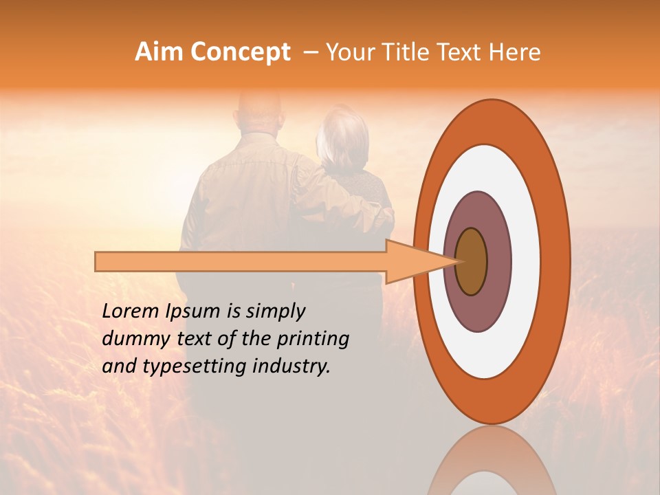 Romantic Sun Sunset PowerPoint Template