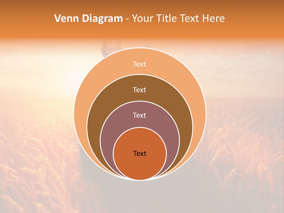 Romantic Sun Sunset PowerPoint Template