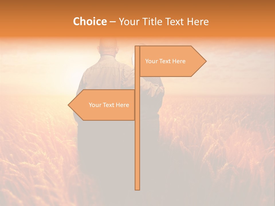 Romantic Sun Sunset PowerPoint Template