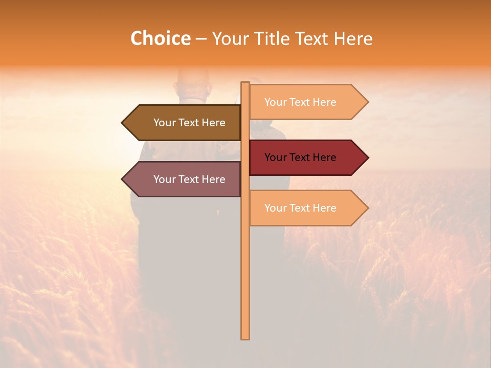 Romantic Sun Sunset PowerPoint Template