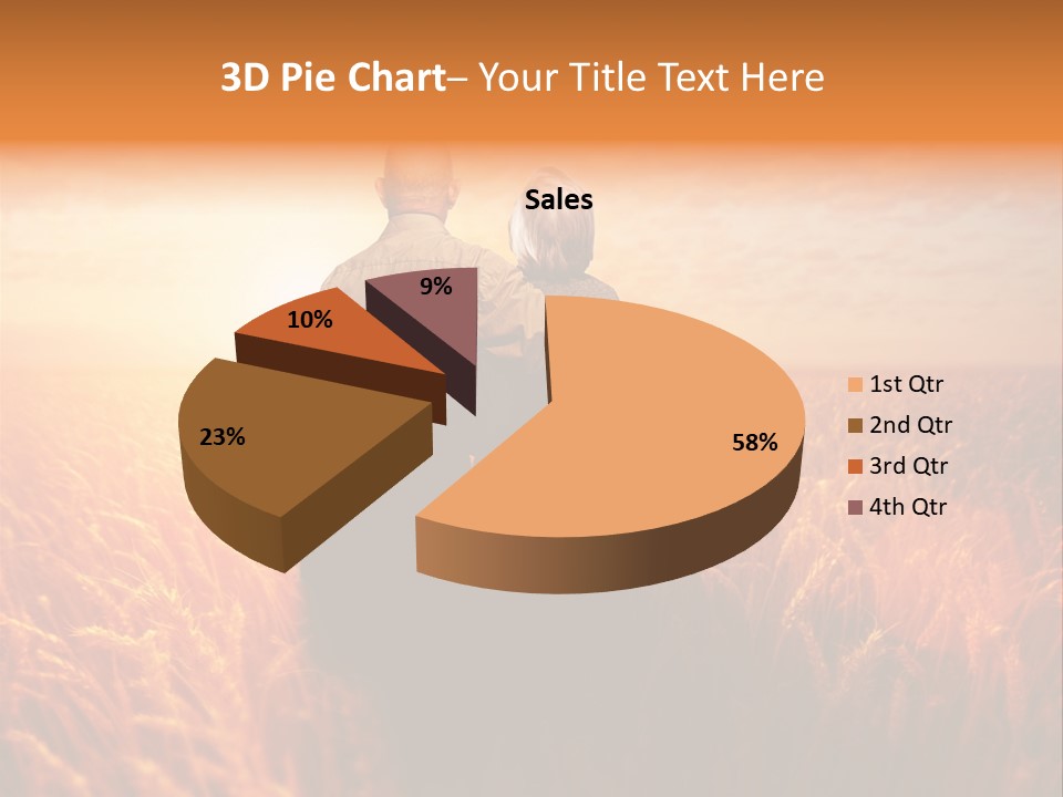 Romantic Sun Sunset PowerPoint Template