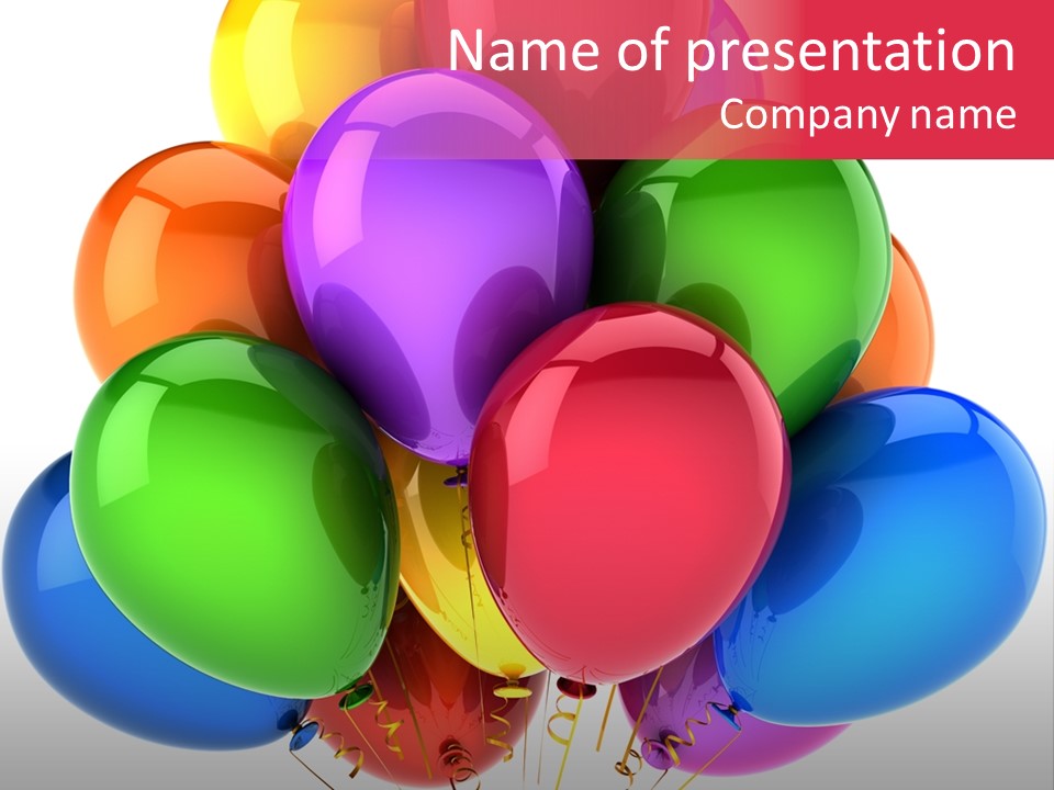 Red Birthday Festival PowerPoint Template