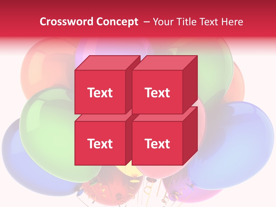 Red Birthday Festival PowerPoint Template