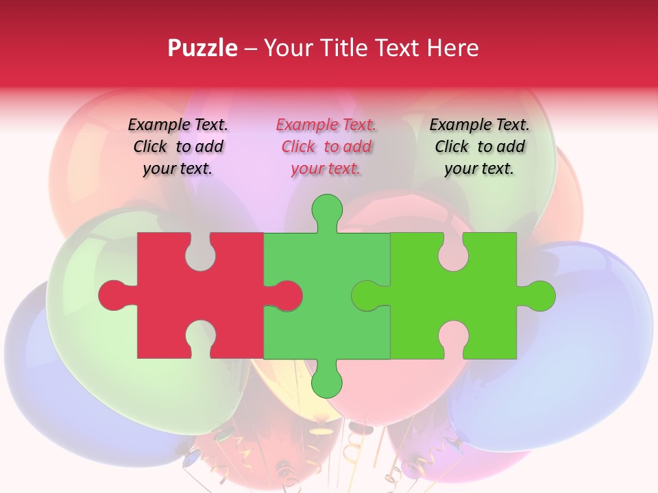 Red Birthday Festival PowerPoint Template