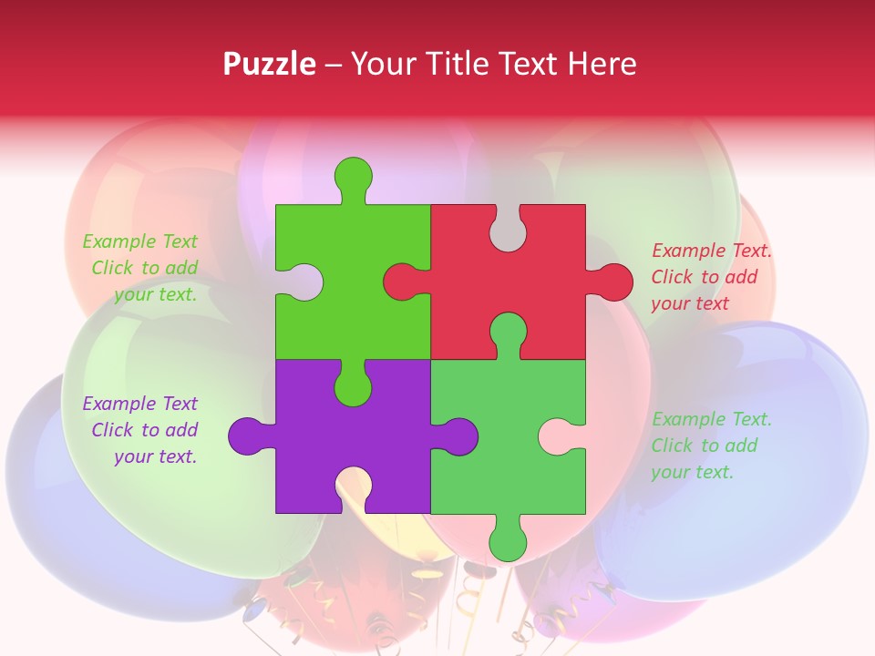 Red Birthday Festival PowerPoint Template