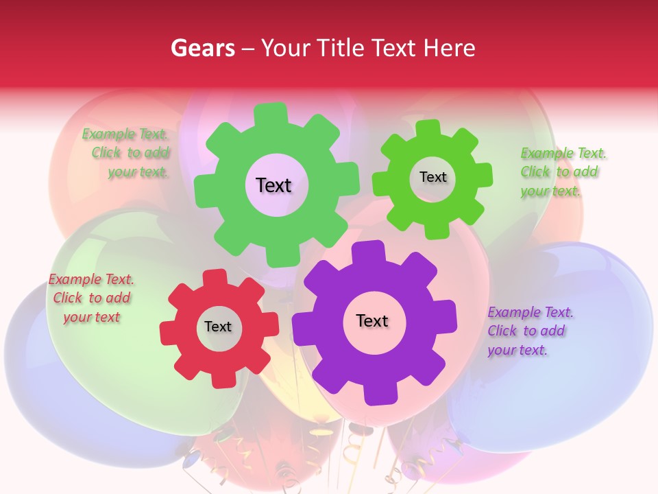 Red Birthday Festival PowerPoint Template