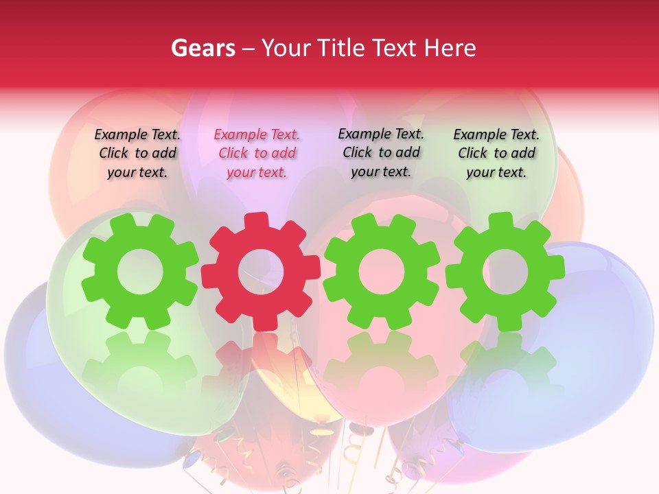 Red Birthday Festival PowerPoint Template