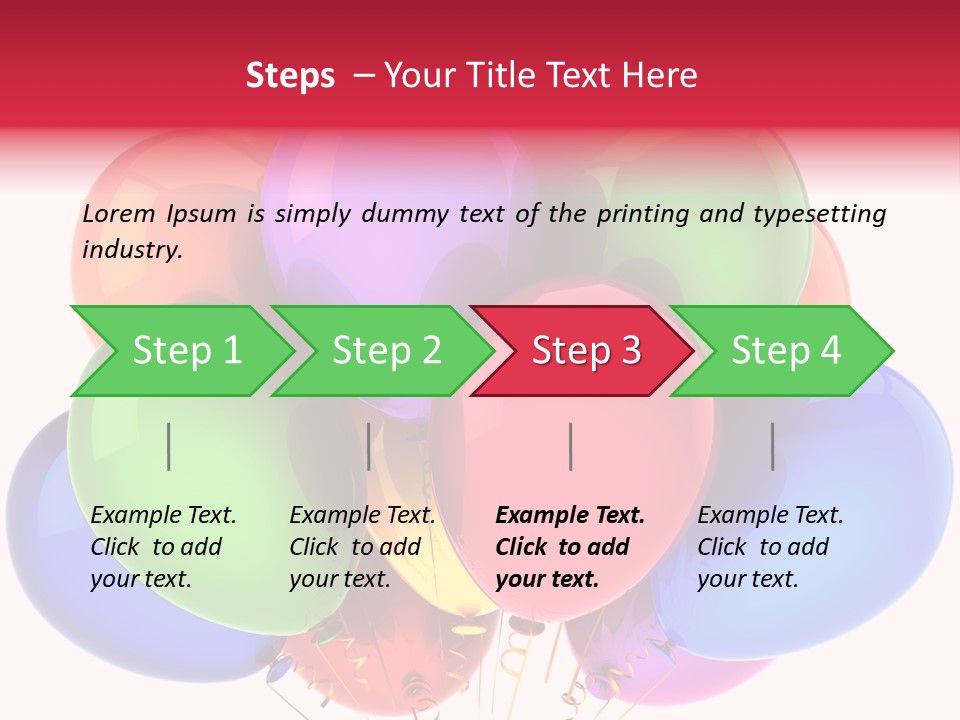 Red Birthday Festival PowerPoint Template