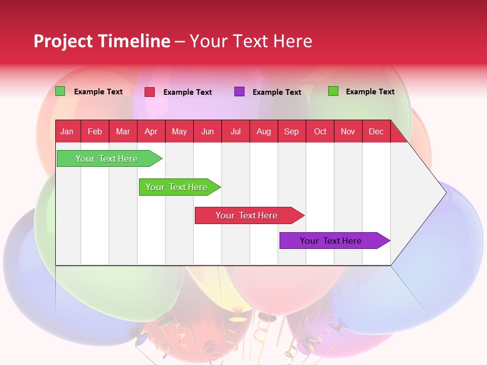 Red Birthday Festival PowerPoint Template
