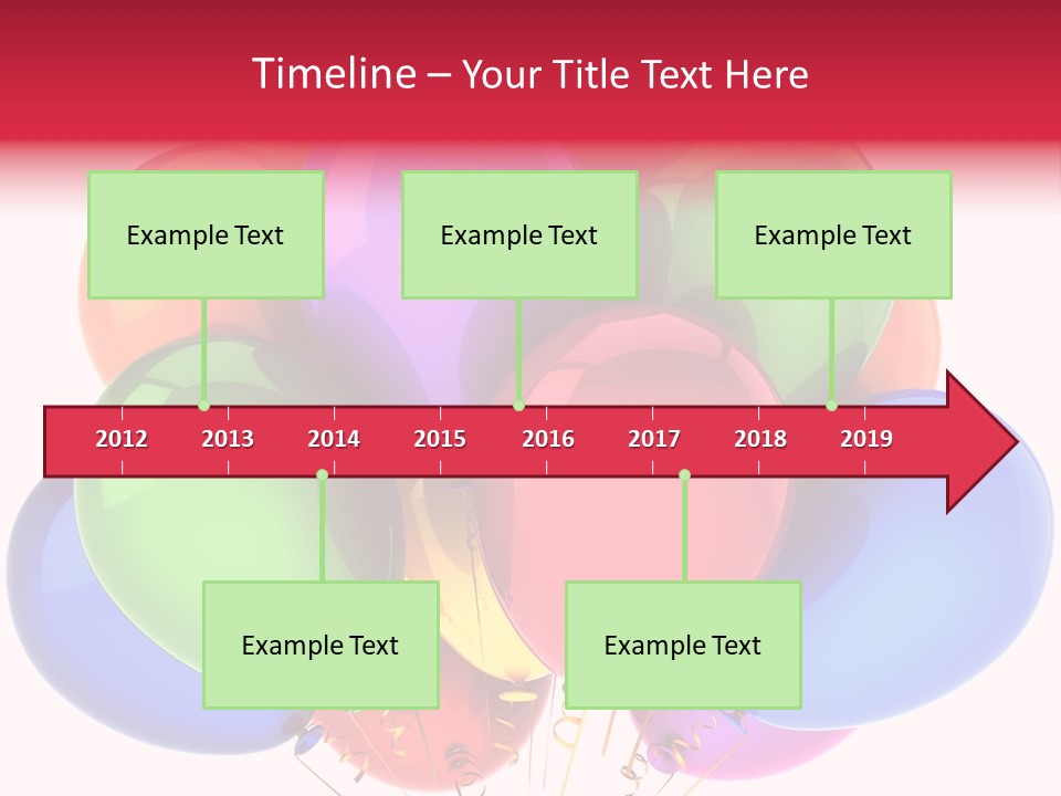 Red Birthday Festival PowerPoint Template