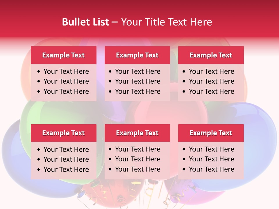 Red Birthday Festival PowerPoint Template