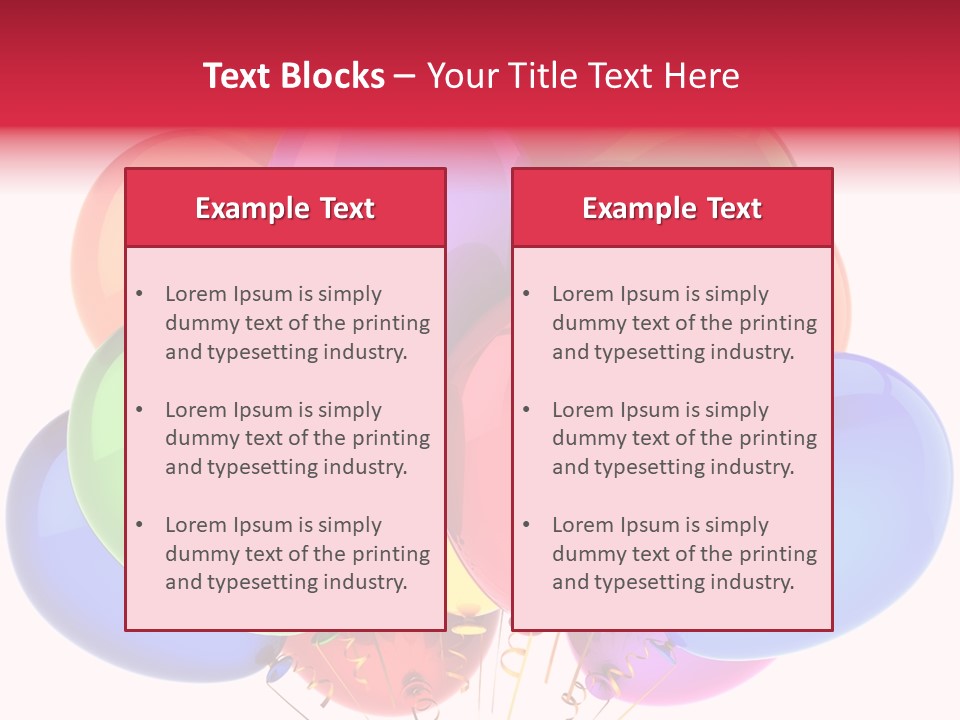 Red Birthday Festival PowerPoint Template