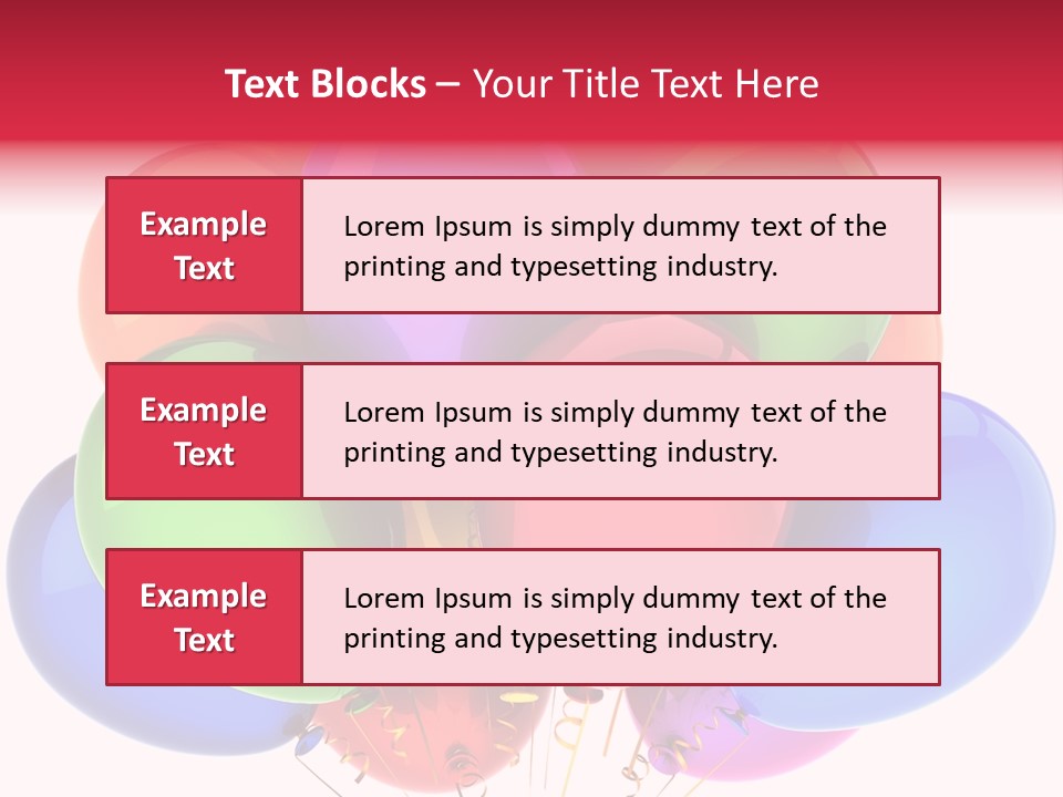 Red Birthday Festival PowerPoint Template