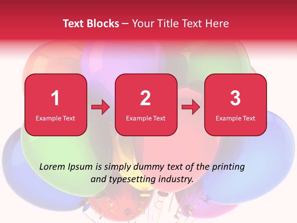 Red Birthday Festival PowerPoint Template