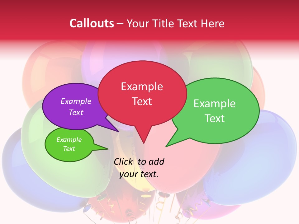 Red Birthday Festival PowerPoint Template