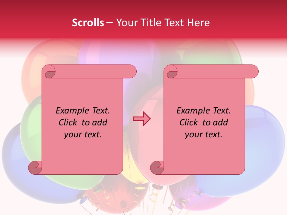Red Birthday Festival PowerPoint Template