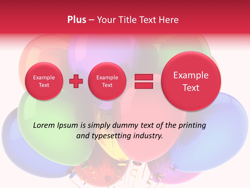 Red Birthday Festival PowerPoint Template