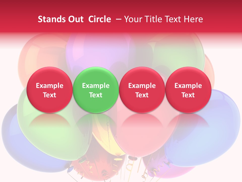 Red Birthday Festival PowerPoint Template