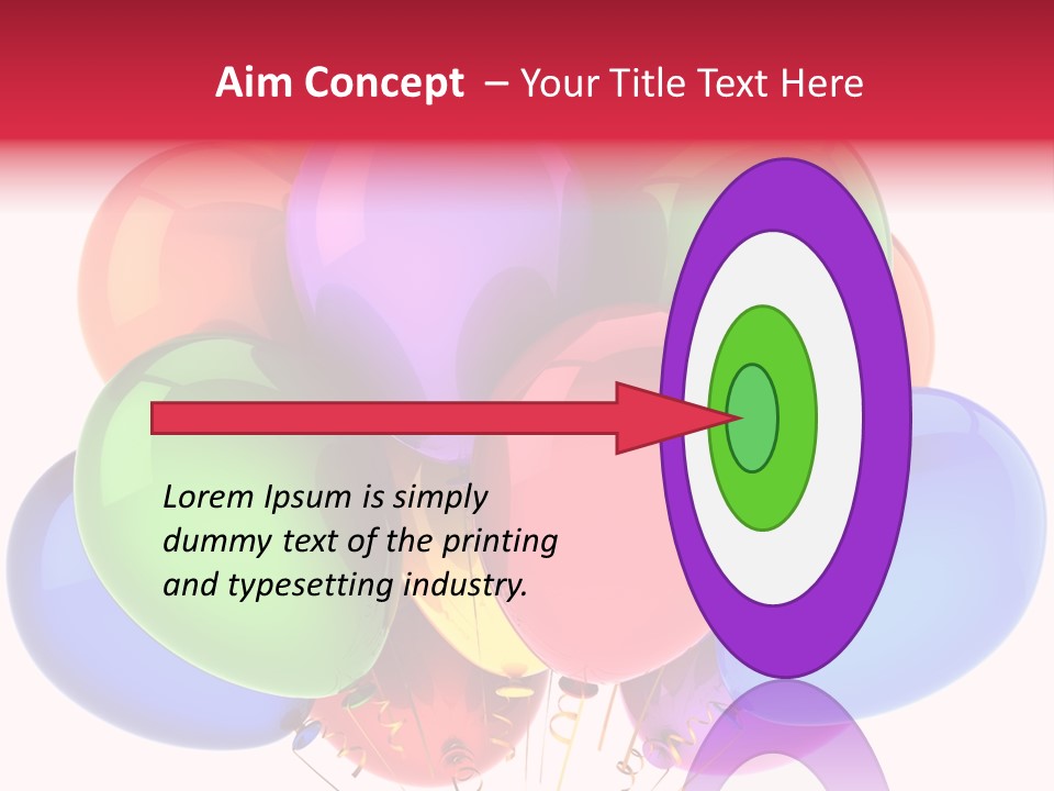 Red Birthday Festival PowerPoint Template