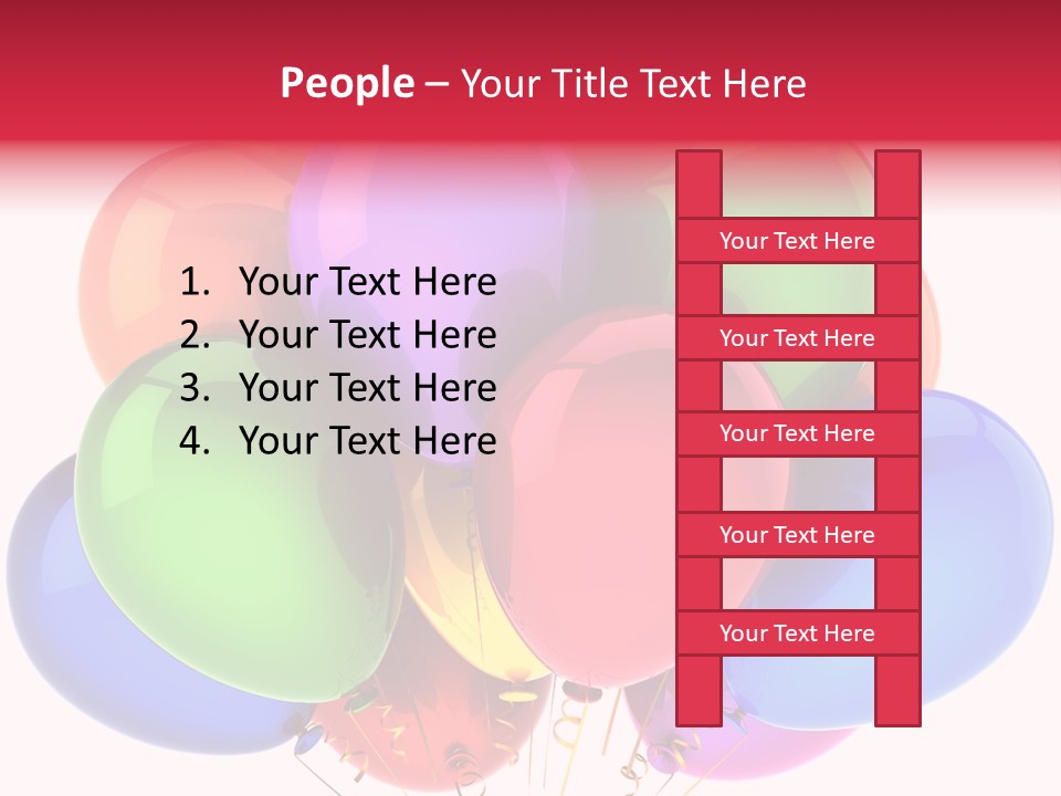 Red Birthday Festival PowerPoint Template