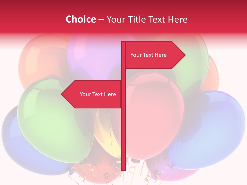 Red Birthday Festival PowerPoint Template