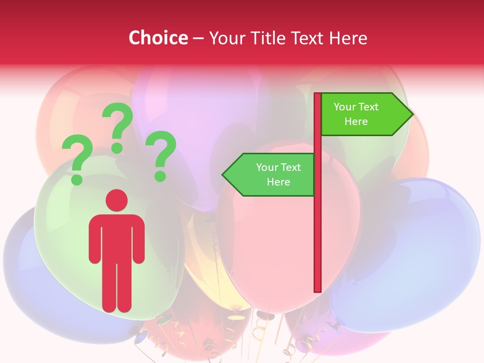 Red Birthday Festival PowerPoint Template