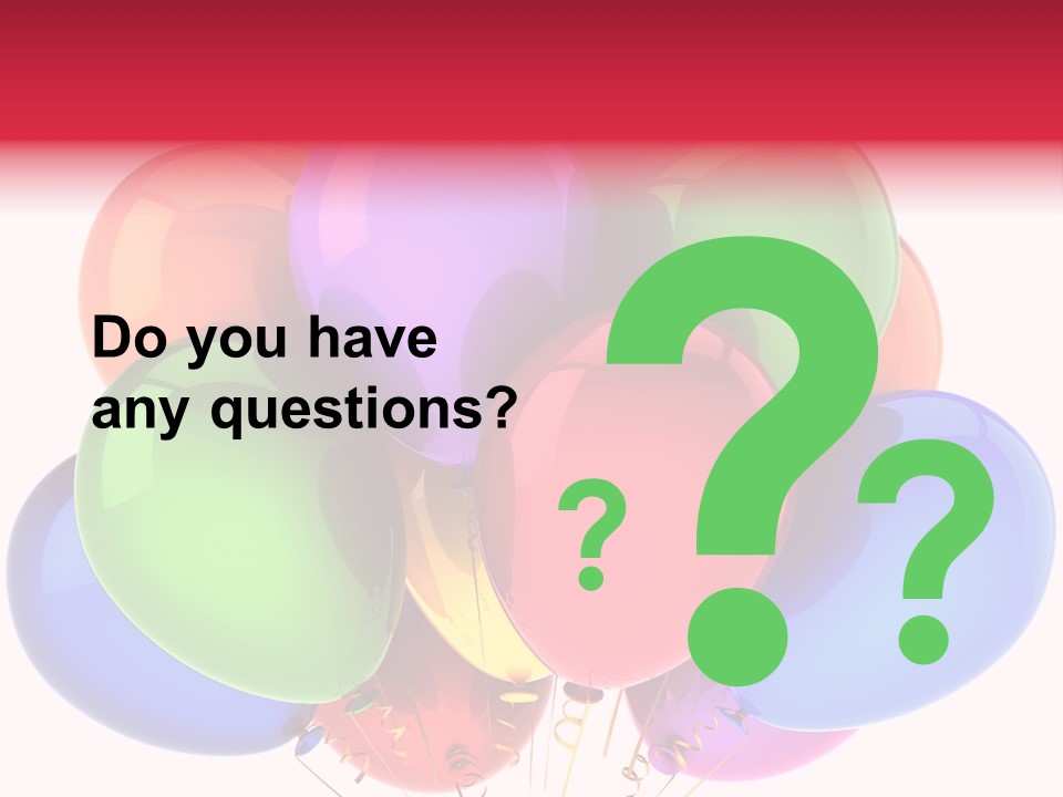 Red Birthday Festival PowerPoint Template