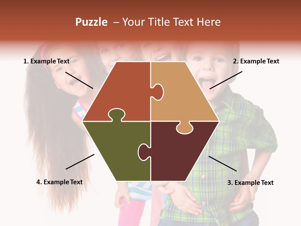 Schoolgirl Elementary Together PowerPoint Template