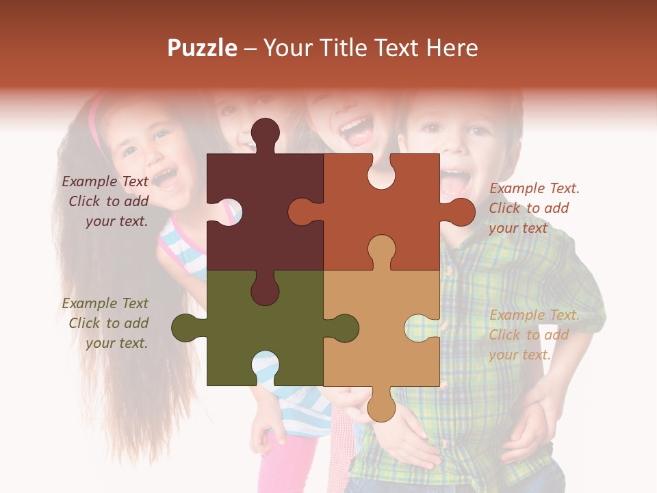 Schoolgirl Elementary Together PowerPoint Template