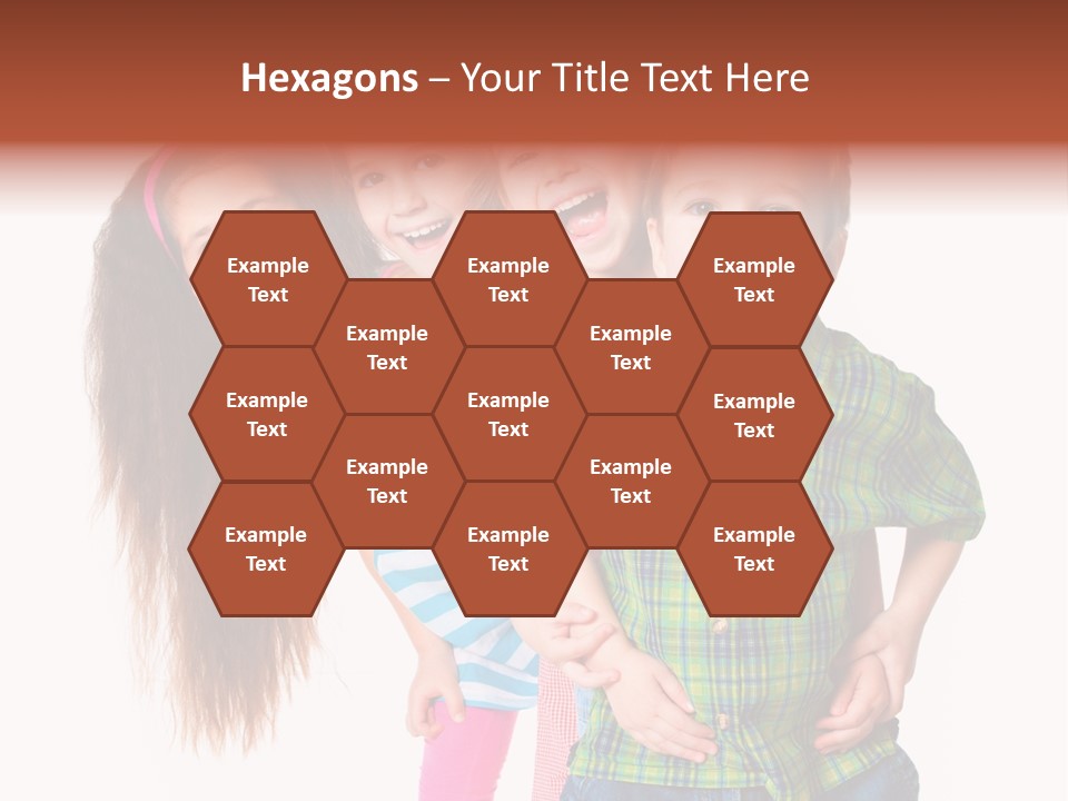 Schoolgirl Elementary Together PowerPoint Template
